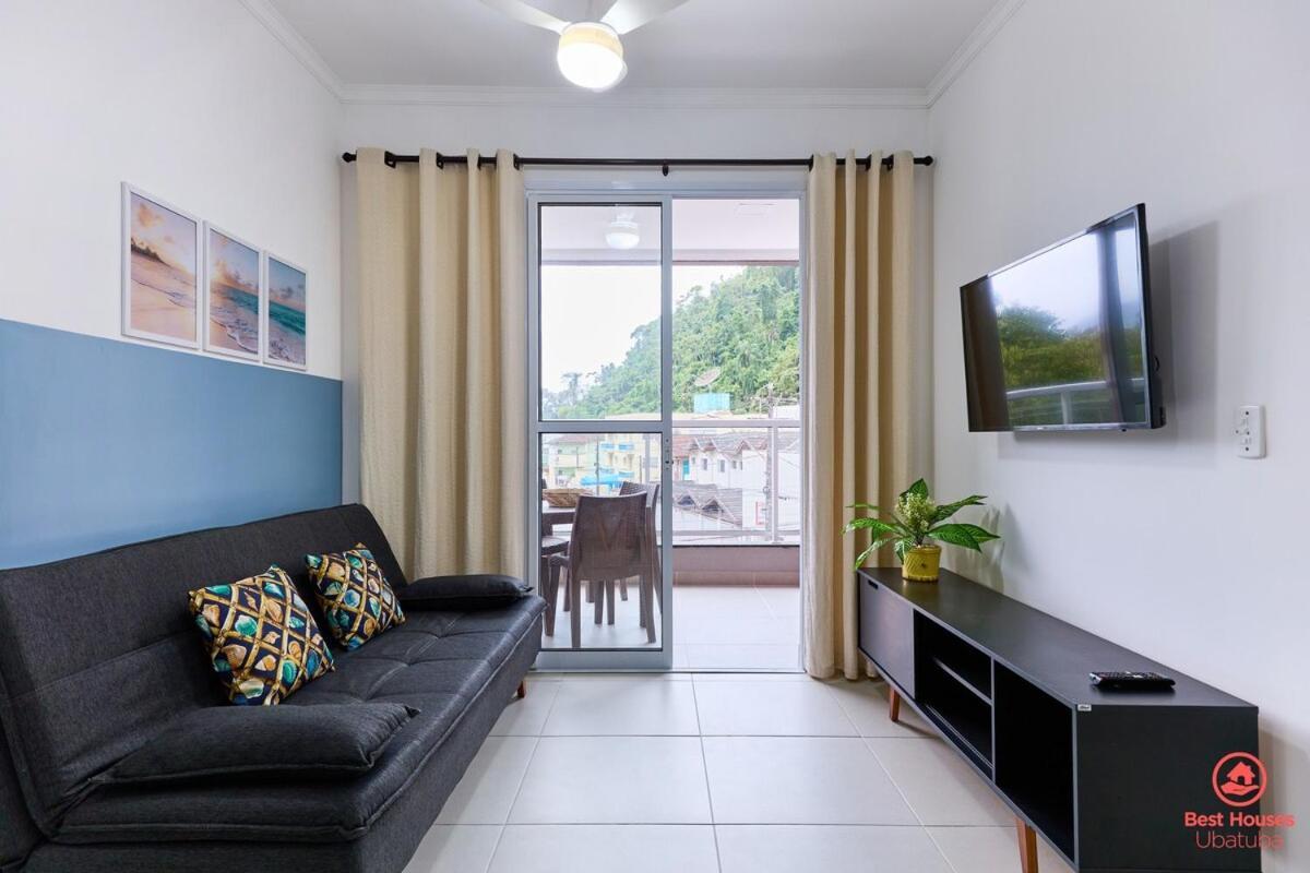 Apartamento Bh27 - Bh27: 1 Quadra D Praia, Ar, Churrasqueira, Piscina Ubatuba